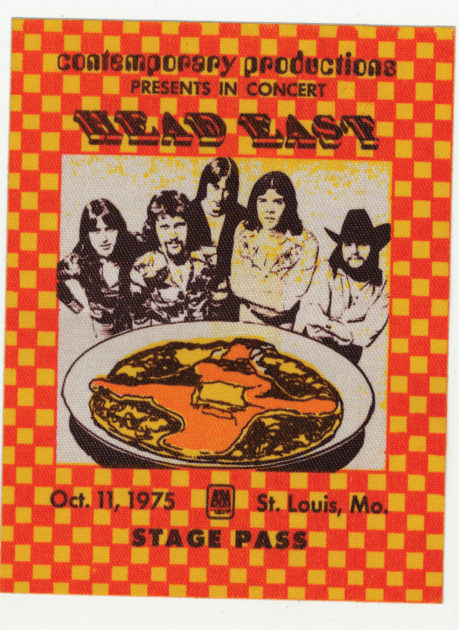 Head East Back Stage Pass from 1975.